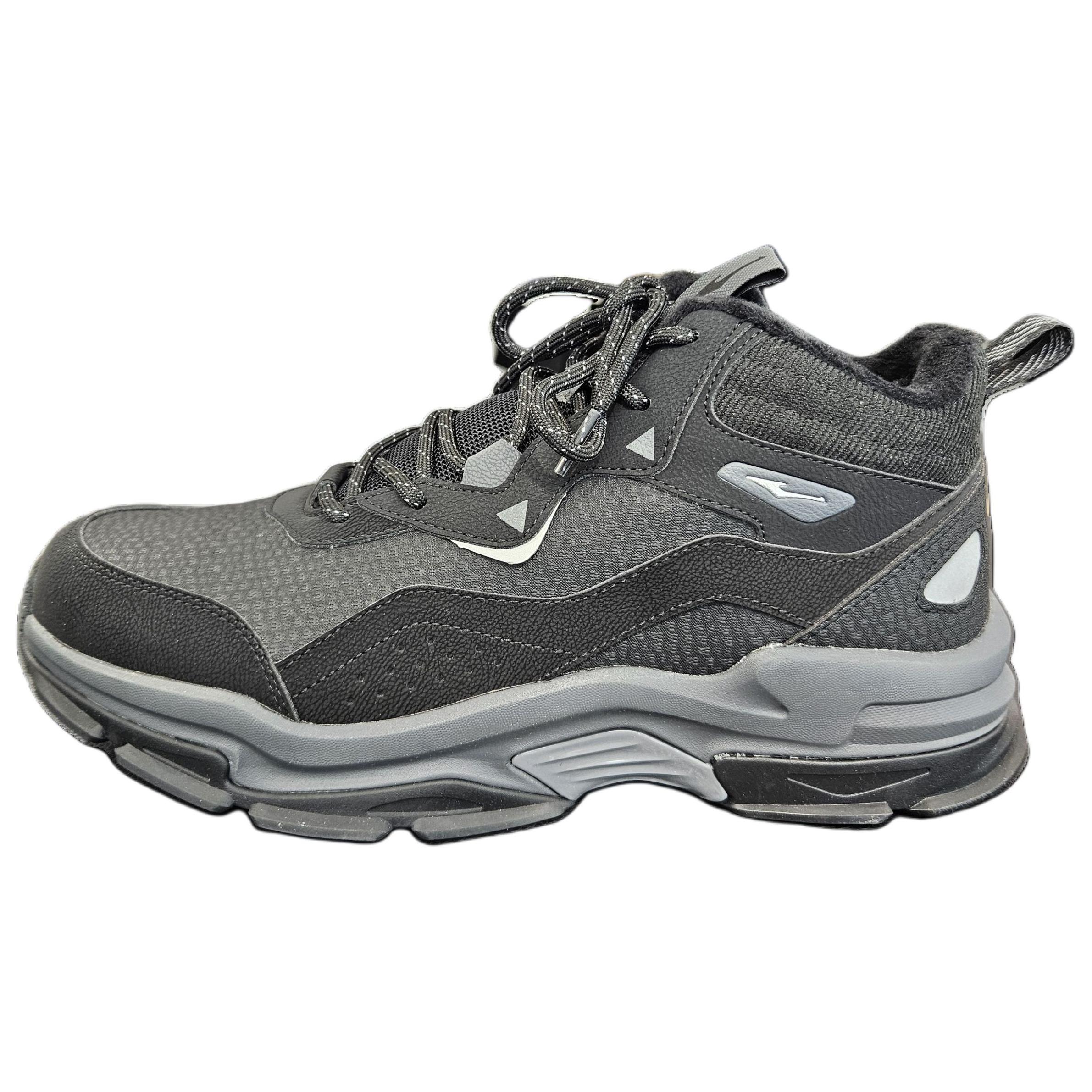 Erke Slip Resistant, Abrasion Resistant, Thermal Mid top Outdoor Shoes Men’s Gray