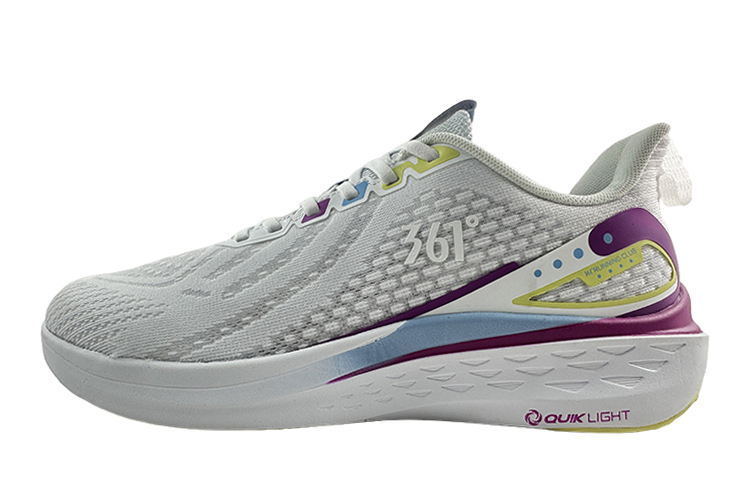 361° Slip Resistant Abrasion Resistant Low top Running Shoes Women’s White Blue