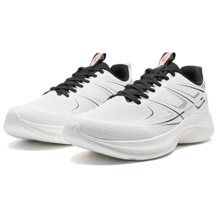 XTEP Cushioning Coverage Cushioning Coverage Low top Casual Running Shoes Men’s White Black
