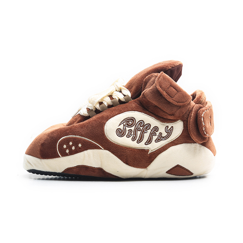 Jifffly Fat To Future Collection Plush Embroidery Large Puffy Fleece Lined Thermal Insulated Shoes Casual Shoes Unisex