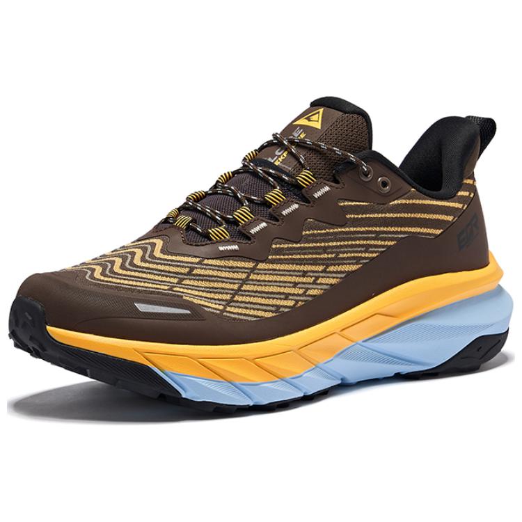 Erke Vertical Low top Running Shoes Men’s Dark Sandalwood Fluorescent Sweet Orange