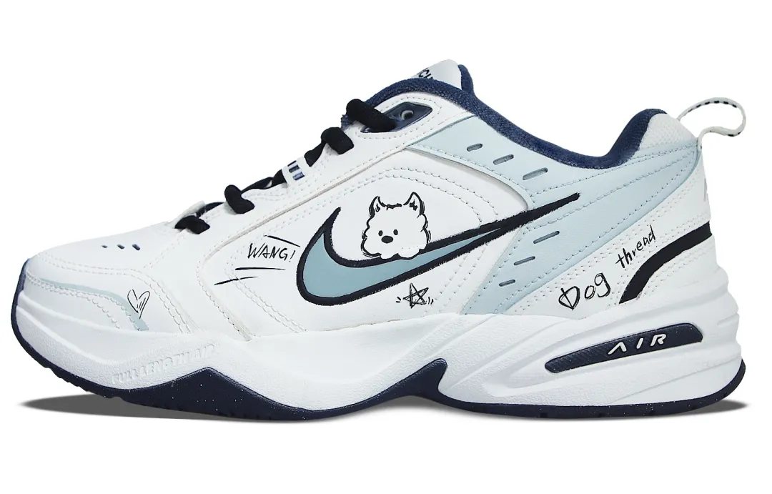Nike Air Monarch 4 Breathable Coverage Thermal Breathable Coverage Thermal Low top Chunky Sneakers Unisex Blue White