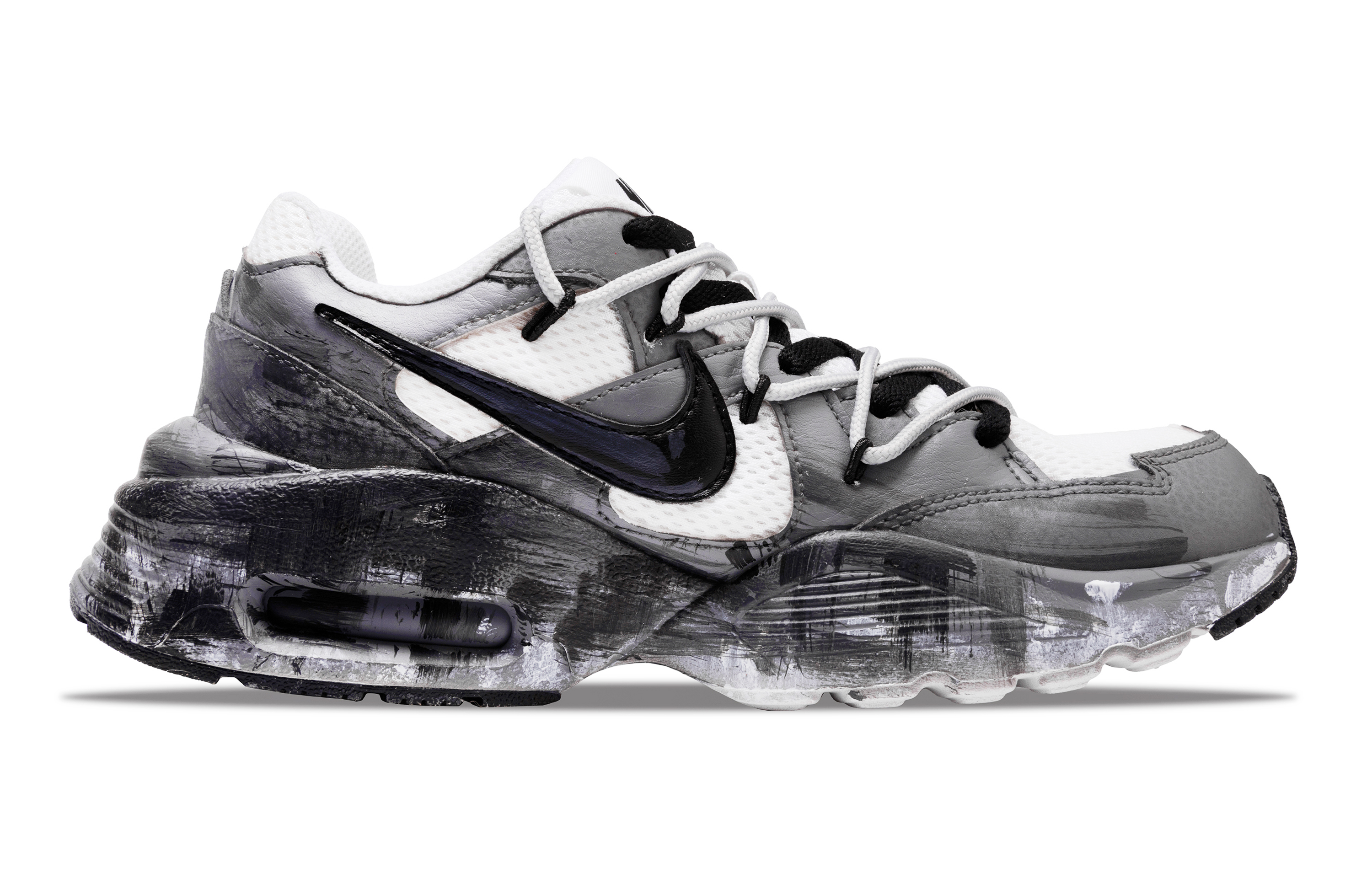 Nike Air Max Fusion Wear resistant And Lightweight Low top Running Shoes Women’s Black