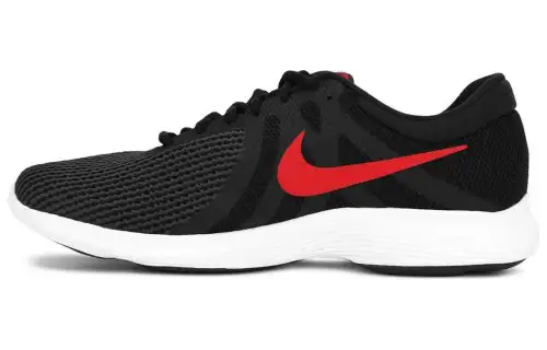 Nike REVOLUTION 4 Comfortable Slip Resistant Abrasion Resistant Low top Running Shoes Men's Black