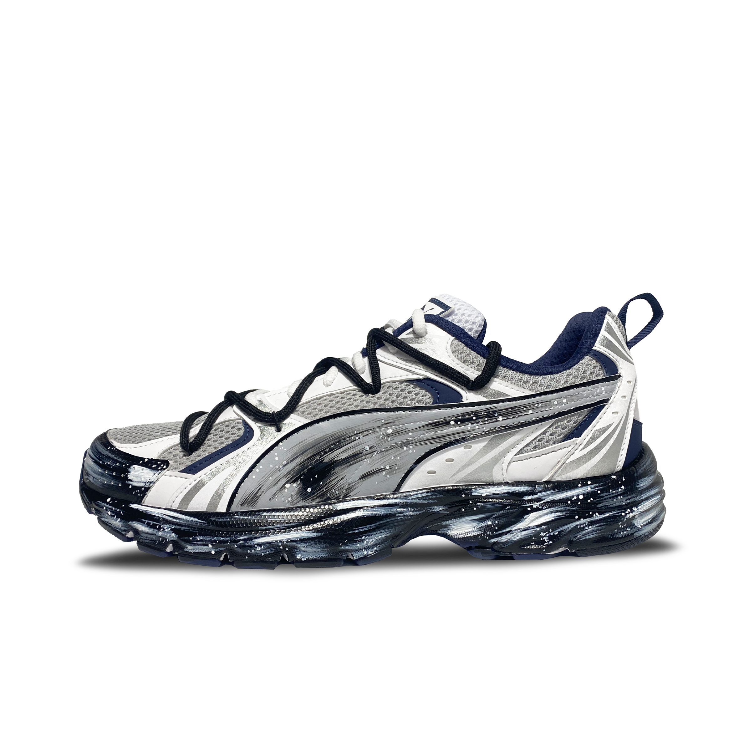 PUMA Milenio Abrasion Resistant Breathable Low top Casual City Commuting Running Shoes Unisex Gray
