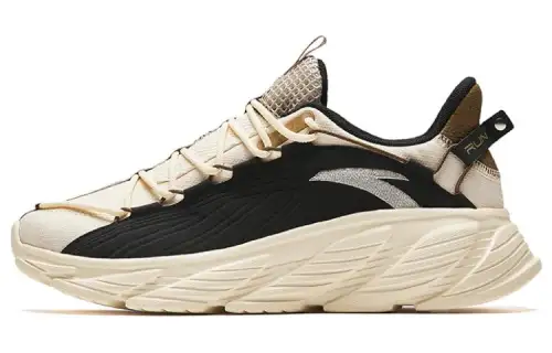 Anta Cushioning, Wear Resistant Low top Running Shoes Men's Black White
