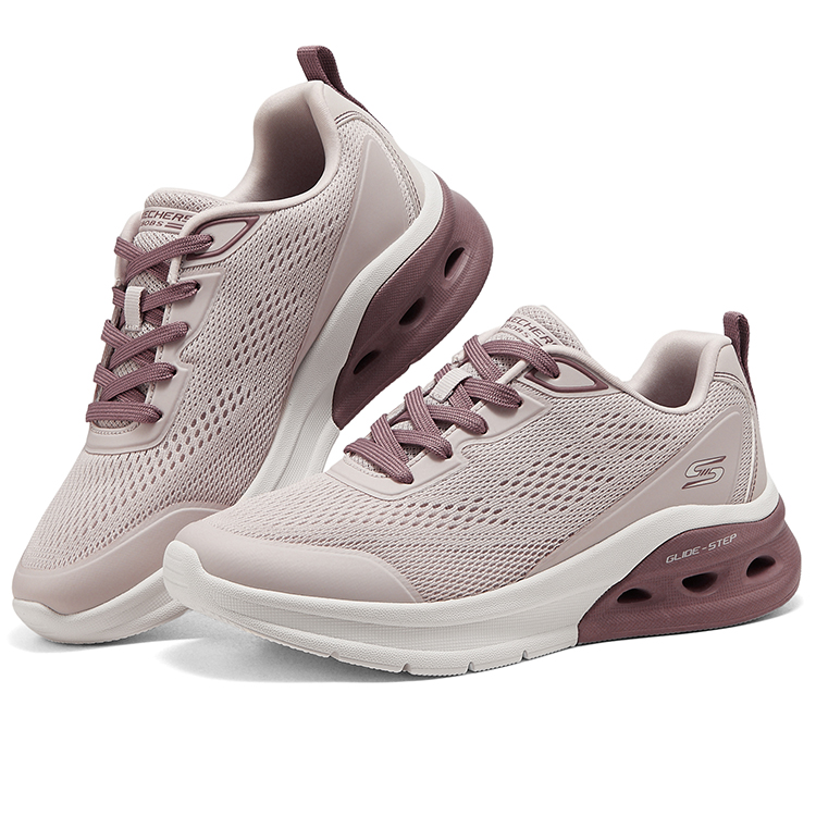 Skechers Bob’s Breathable And Wear resistant Low top Running Shoes Women’s Nude Pink