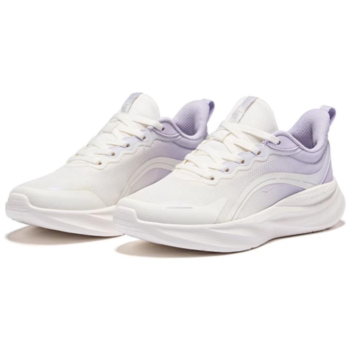 Erke Wander Cushioning Low top Running Shoes Women’s White Purple