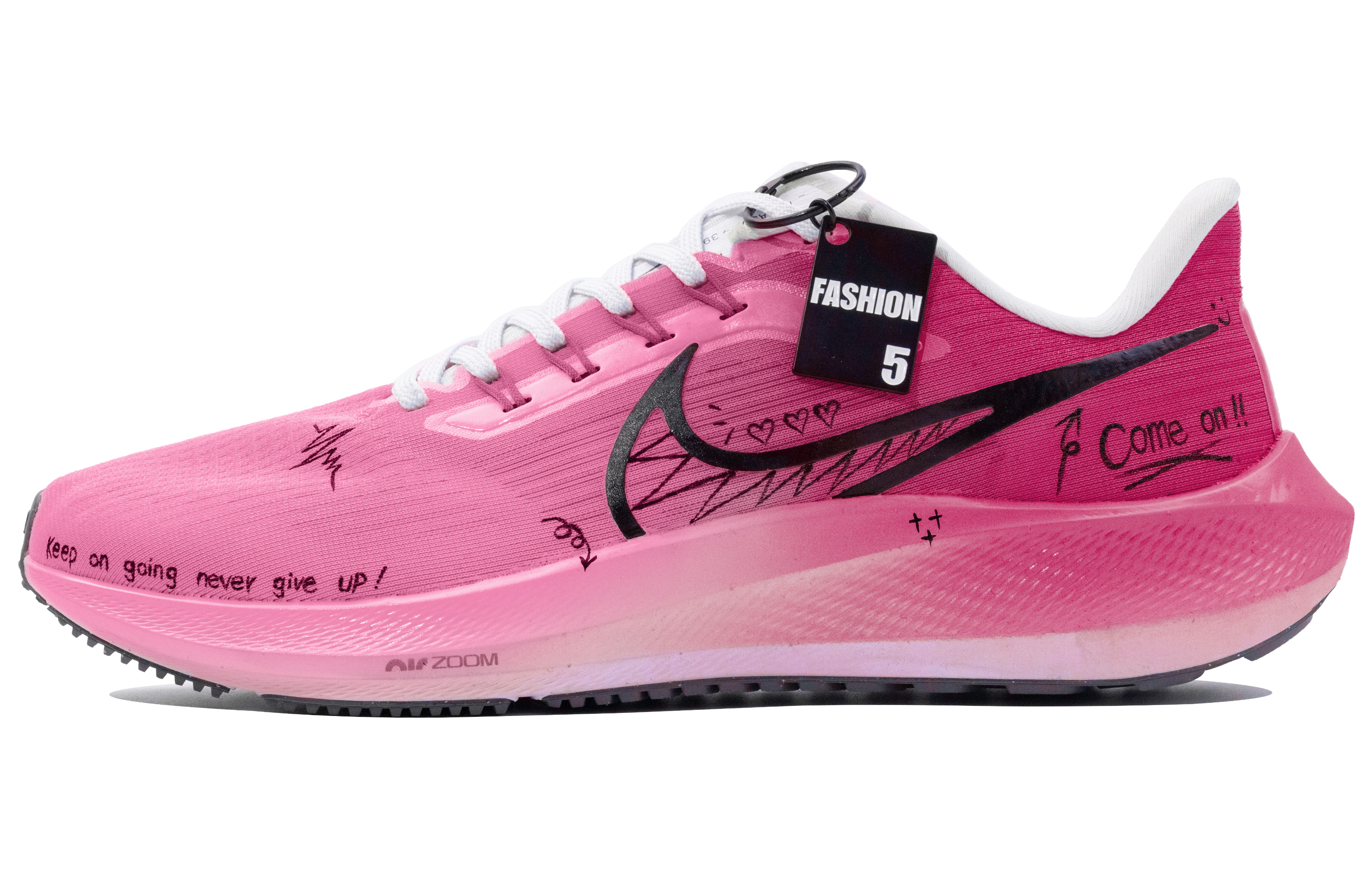 Nike Air Zoom Pegasus 39 Cushioning Slip Resistant Abrasion Resistant Low top Running Shoes Men’s Pink
