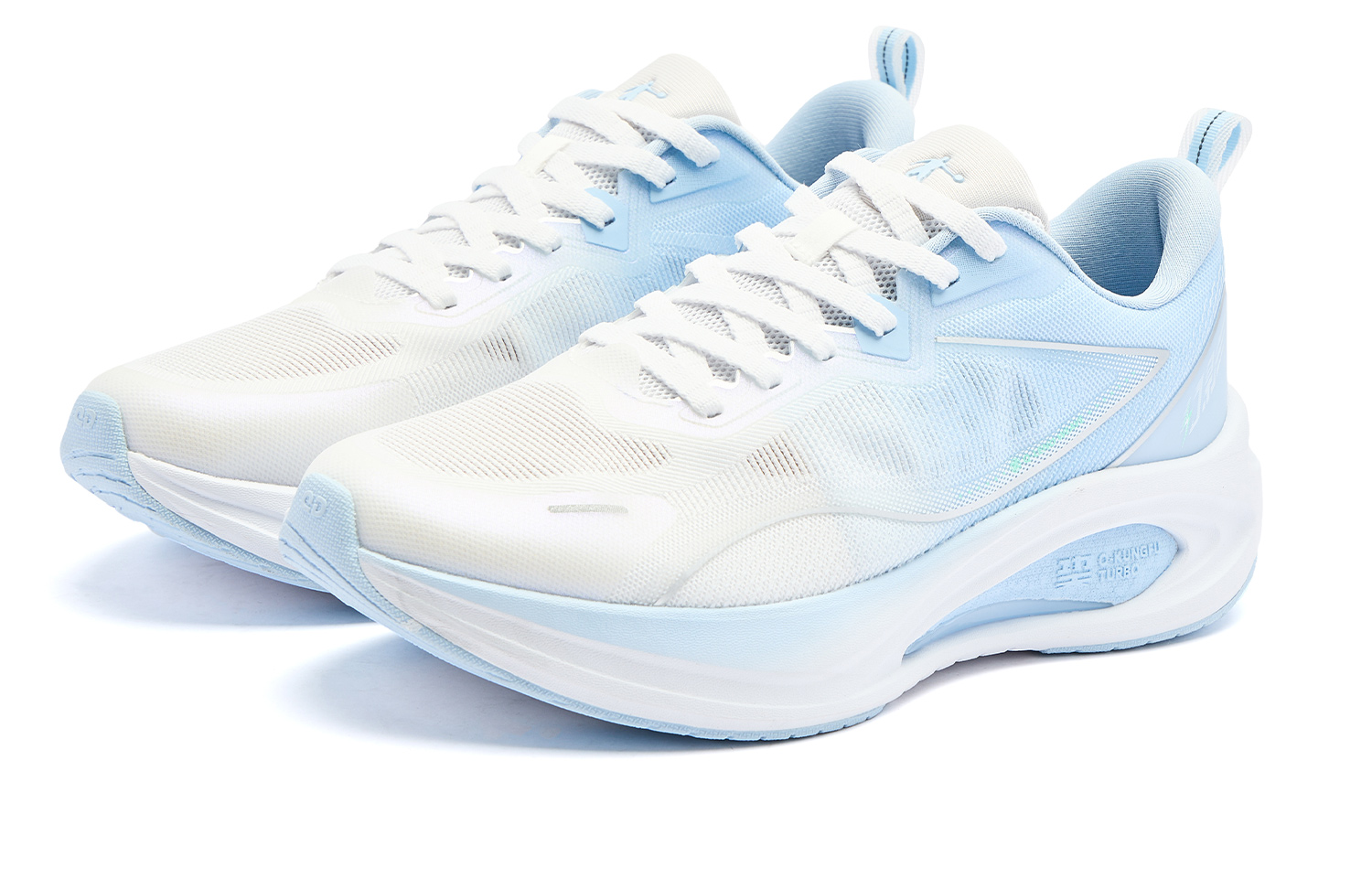 QIAODAN Phantom CITY Running Shoes Men’s Low Top Jordan White Glacier Blue