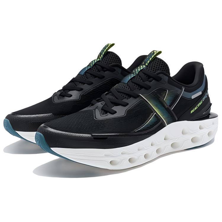 XTEP Abrasion Resistant Breathable Low top Casual Running Shoes Men’s Black Green