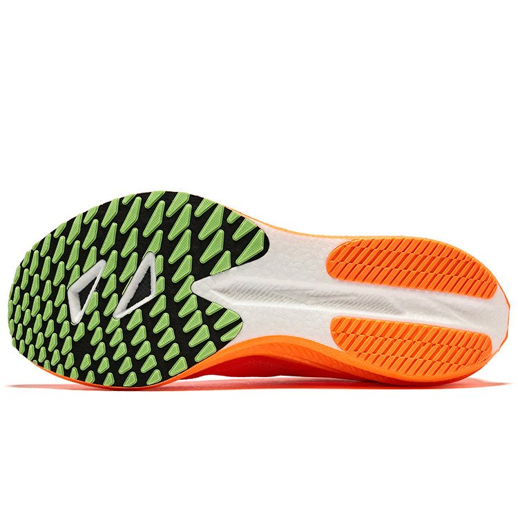 Erke Ji Feng 2.0 PU, Textile Low top Marathon Training Sprint Running Shoes Men’s Persimmon Colorway