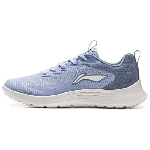Li Ning Light Strings Cushioning Slip Resistant Abrasion Resistant Lightweight Low top Running Shoes Men's Blue