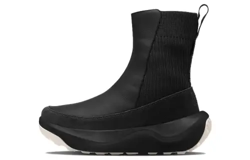 THE NORTH FACE Halseigh Knit Waterproof And Wear resistant Comfortable Knee High Outdoor Boots Flat Women's Black