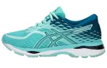 ASICS Comfortable Abrasion Resistant Breathable Low top Long Distance Running Shoes Women's Mint Blue