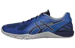 Asics Conviction X 1 Comfortable Textile, Synthetic Leather Low top Running Shoes Men's Blue