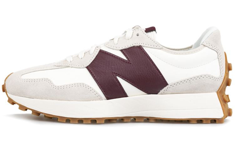 New Balance NB 327 retro wear-resistant wrapping, balanced, lightweight and height-increasing low-top running shoes for women, white, gray and red