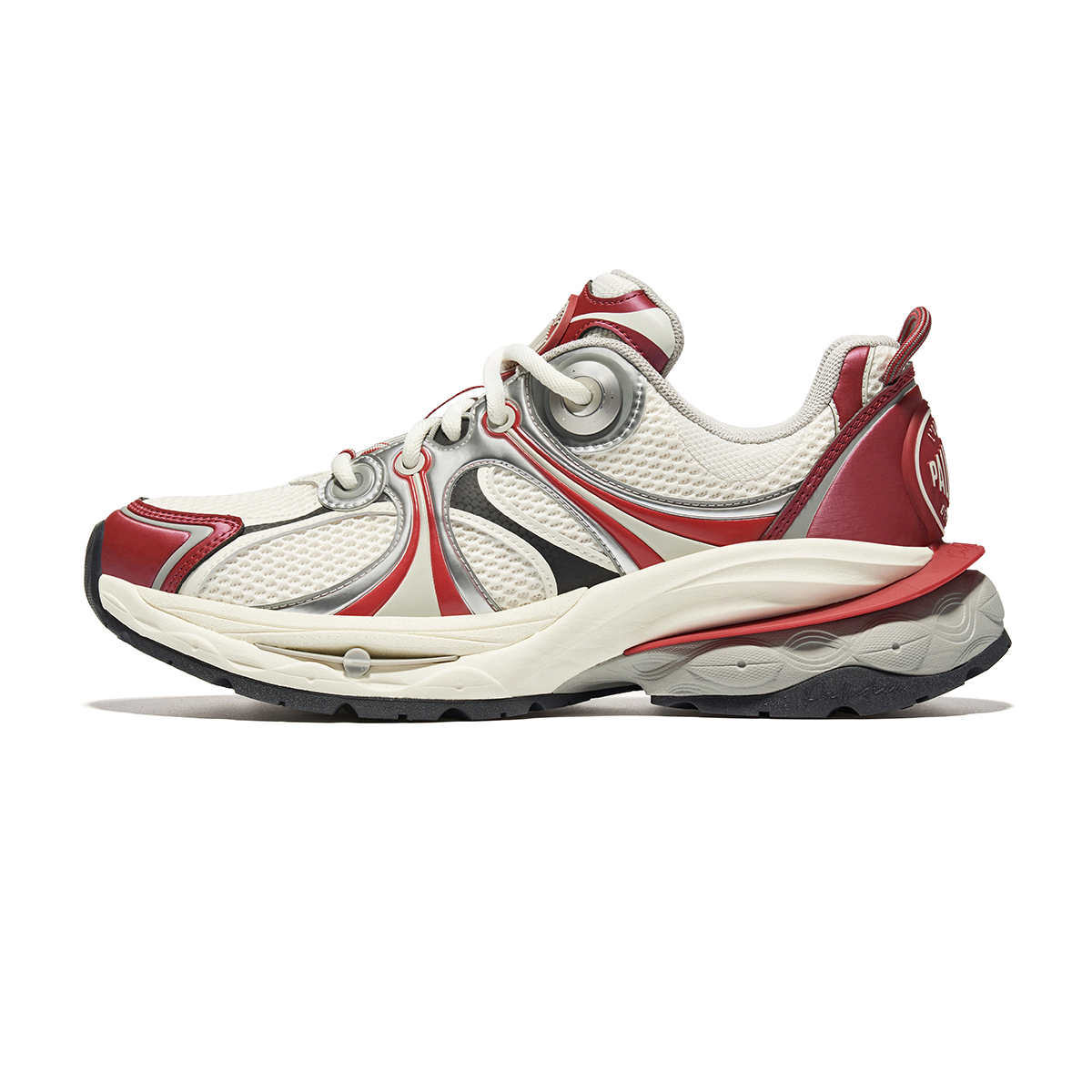 Palladium Comfortable Slip Resistant, Abrasion Resistant, Rebound Low top Running Shoes Men’s White Red