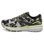 Brooks Ghost 15 Cushioning Slip Resistant Abrasion Resistant Coverage Low top Running Shoes Women's Black Gray Yellow
