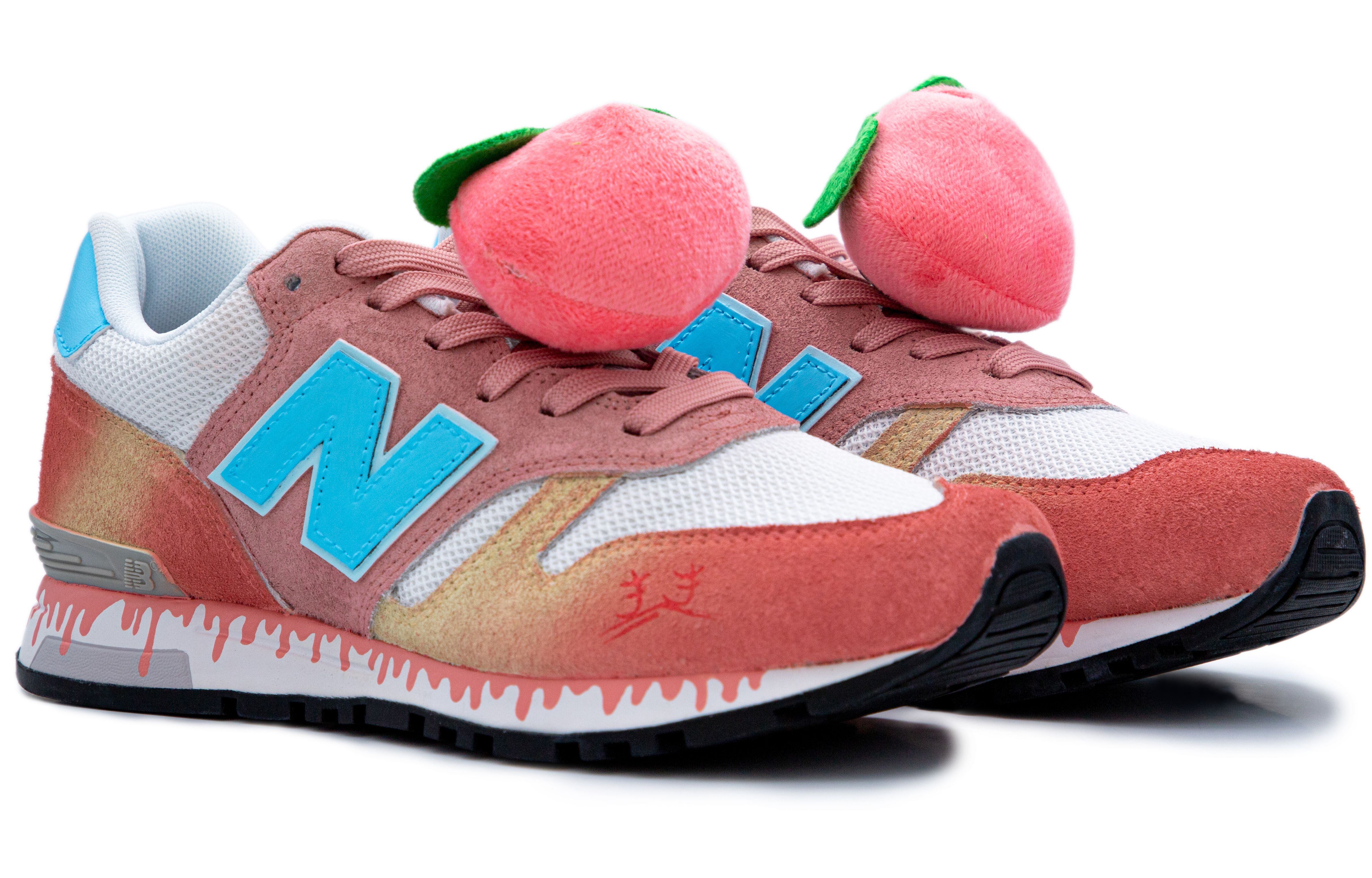 New Balance NB 565 Cushioning Slip Resistant Abrasion Resistant Low top Running Shoes Unisex Peach Pink