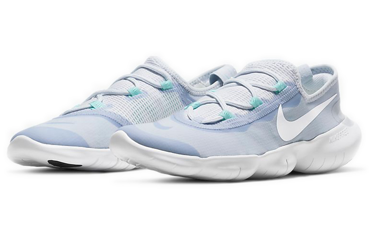 Женские кроссовки Nike Free RN 5.0 (сине-белые) — Синий / белый — фото 3