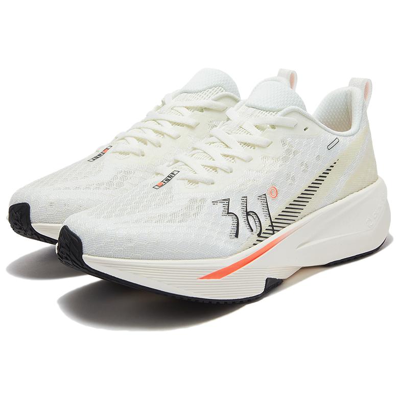361° Slip Resistant Abrasion Resistant Low top Casual Running Shoes Men’s White Orange