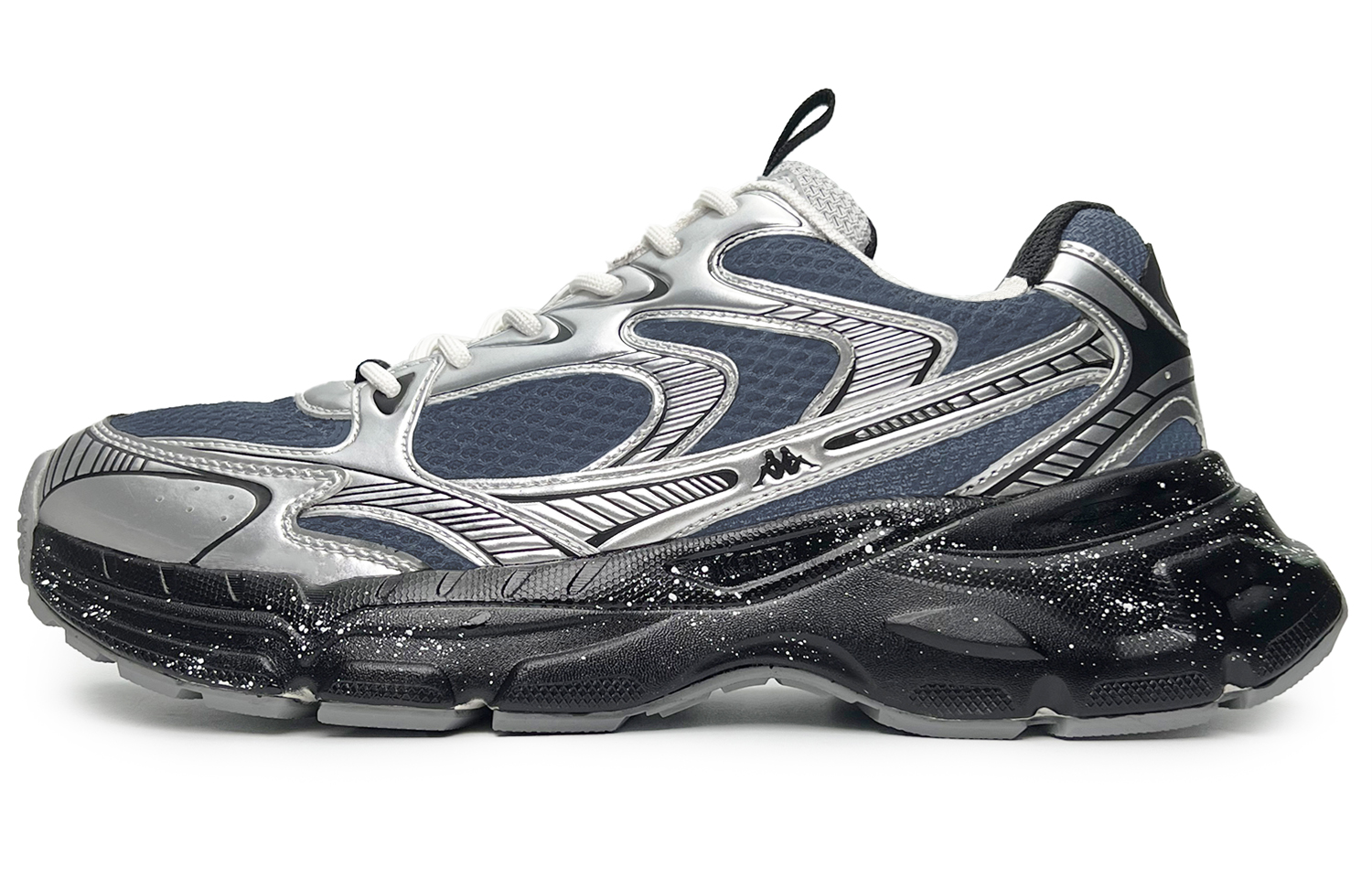 Kappa Cushioning Abrasion Resistant Breathable Low top Running Shoes Unisex Black Blue