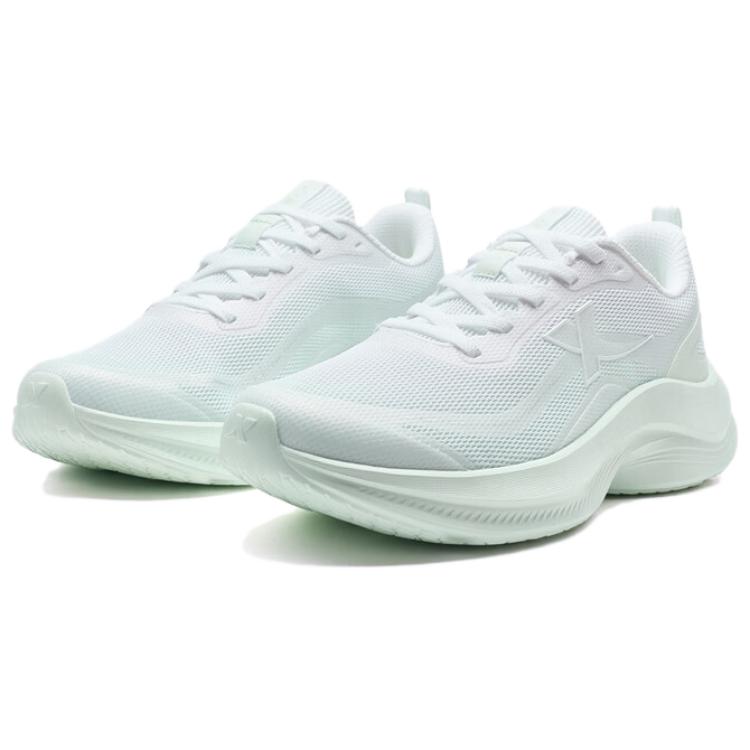 XTEP Lighten Up Fabric Low top Casual Trail Running Shoes Women’s White Green