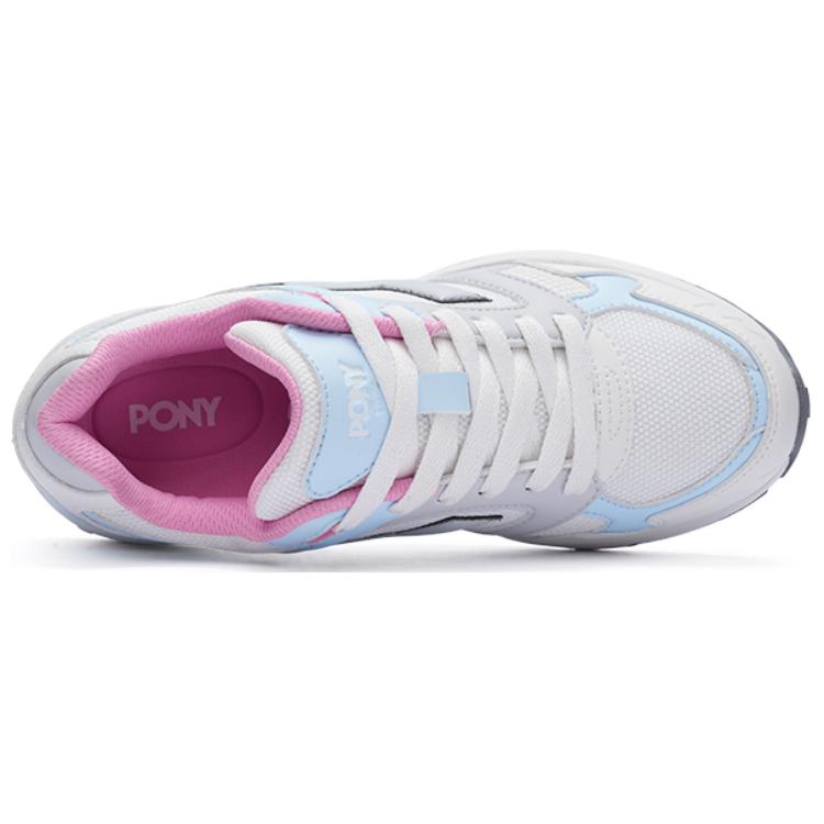 Pony MJ 72 Slip Resistant Abrasion Resistant Low top Casual Running Shoes Unisex White Blue