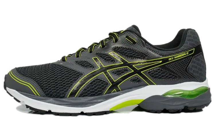 ASICS Gel Shogun 2 Running Shoes Men's Low Top Black/Green