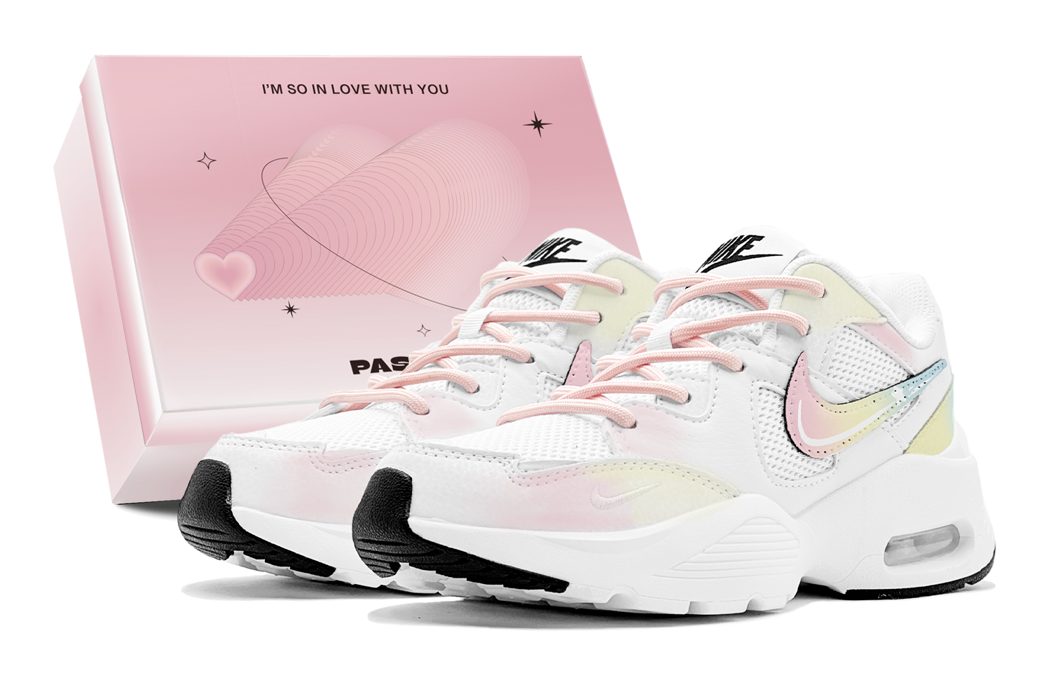 Nike Air Max Fusion Abrasion Resistant Breathable Abrasion Resistant Breathable Low top Running Shoes Women’s Pink