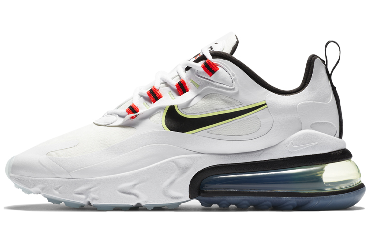 Nike Air Max 270 Retro Fabric Low Top Air Cushion Casual Running Shoes Women's White Black Red