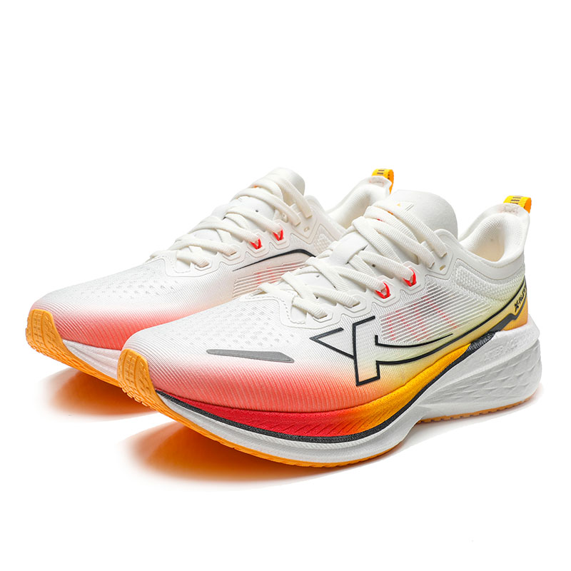 XTEP 5 Speed 2.0 Comfortable Low top Casual Training Long Distance Running Shoes Men’s White Red