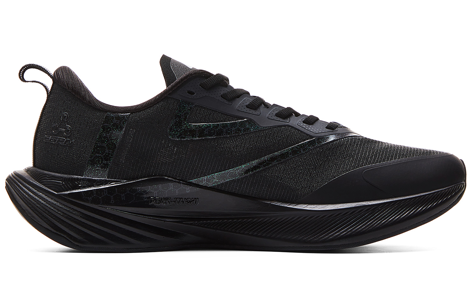 PEAK Double Breath Low top Marathon Running Shoes Men’s All Black