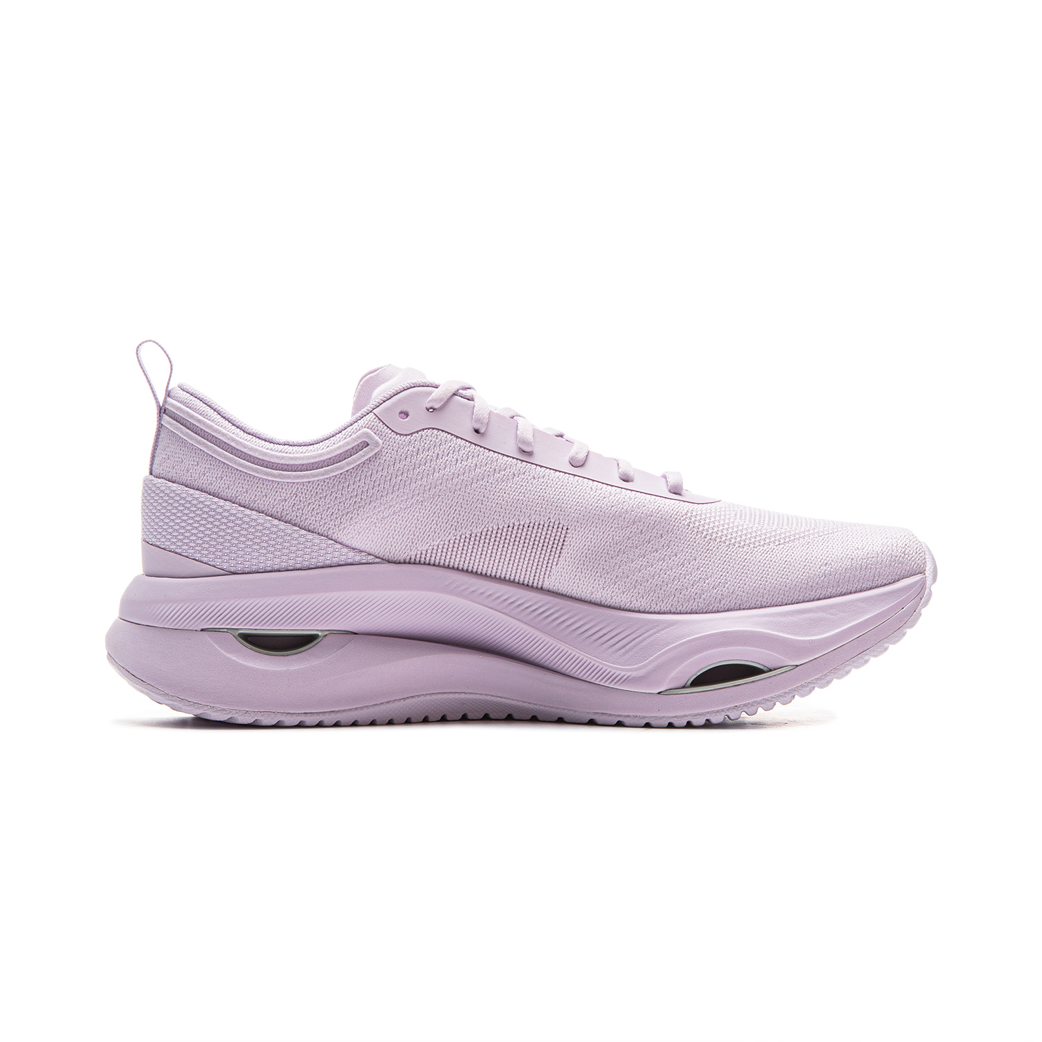Li Ning Cushioning Slip Resistant Abrasion Resistant Breathable Support Low top Casual Running Shoes Women’s Purple