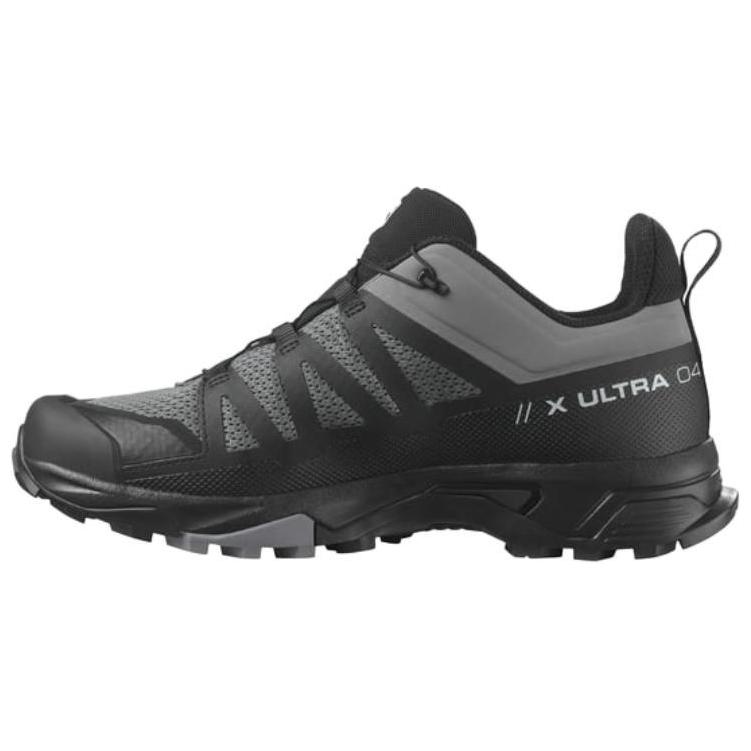 SALOMON X Ultra 4 Comfortable Cushioning Slip Resistant Abrasion Resistant Low top Running Shoes Men’s Black Gray