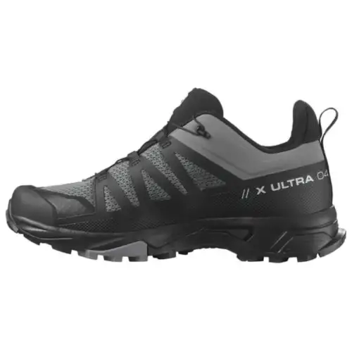 SALOMON X Ultra 4 Comfortable Cushioning Slip Resistant Abrasion Resistant Low top Running Shoes Men's Black Gray