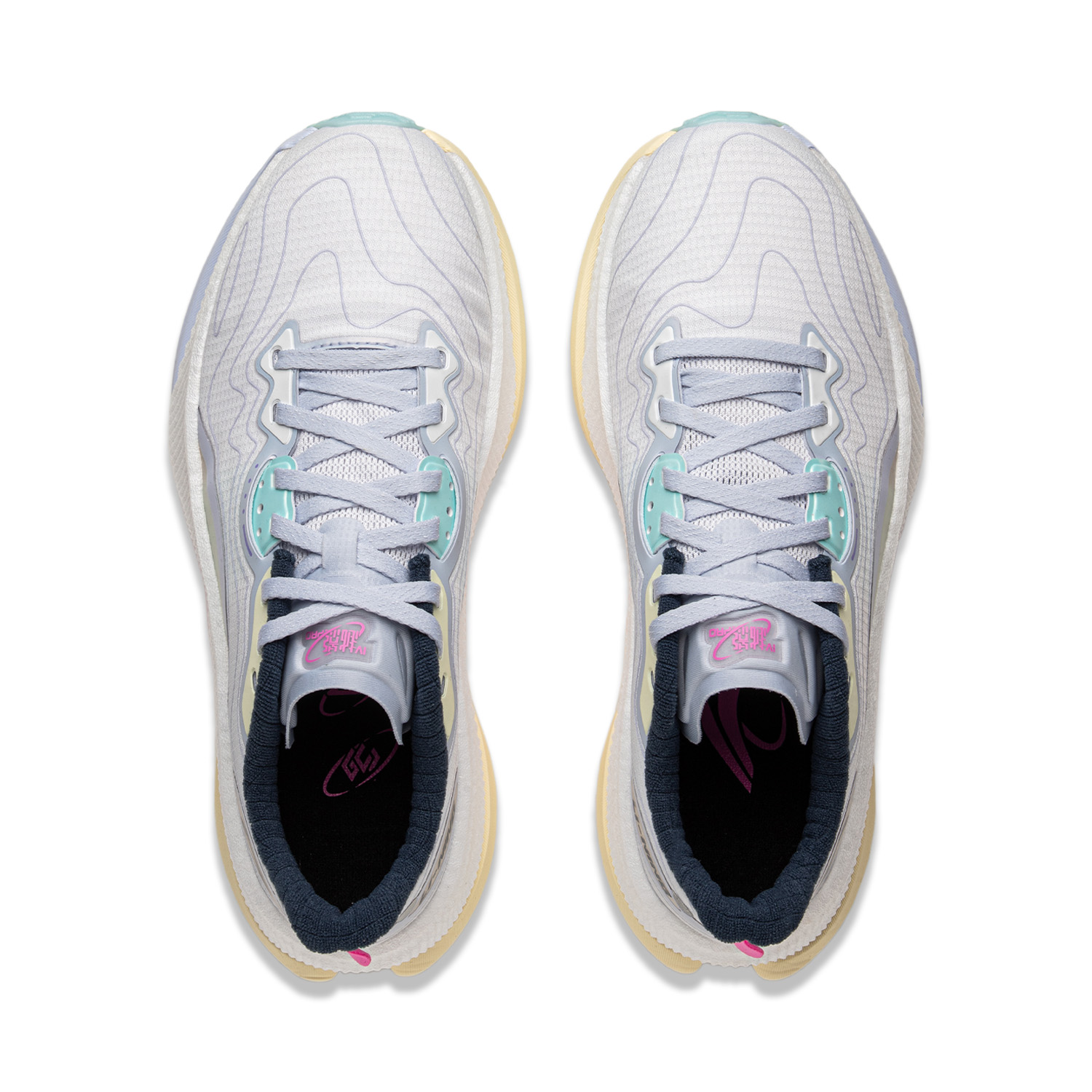 Li Ning Yueying 4 Slip Resistant Abrasion Resistant Low top Casual Running Shoes Women’s White Purple
