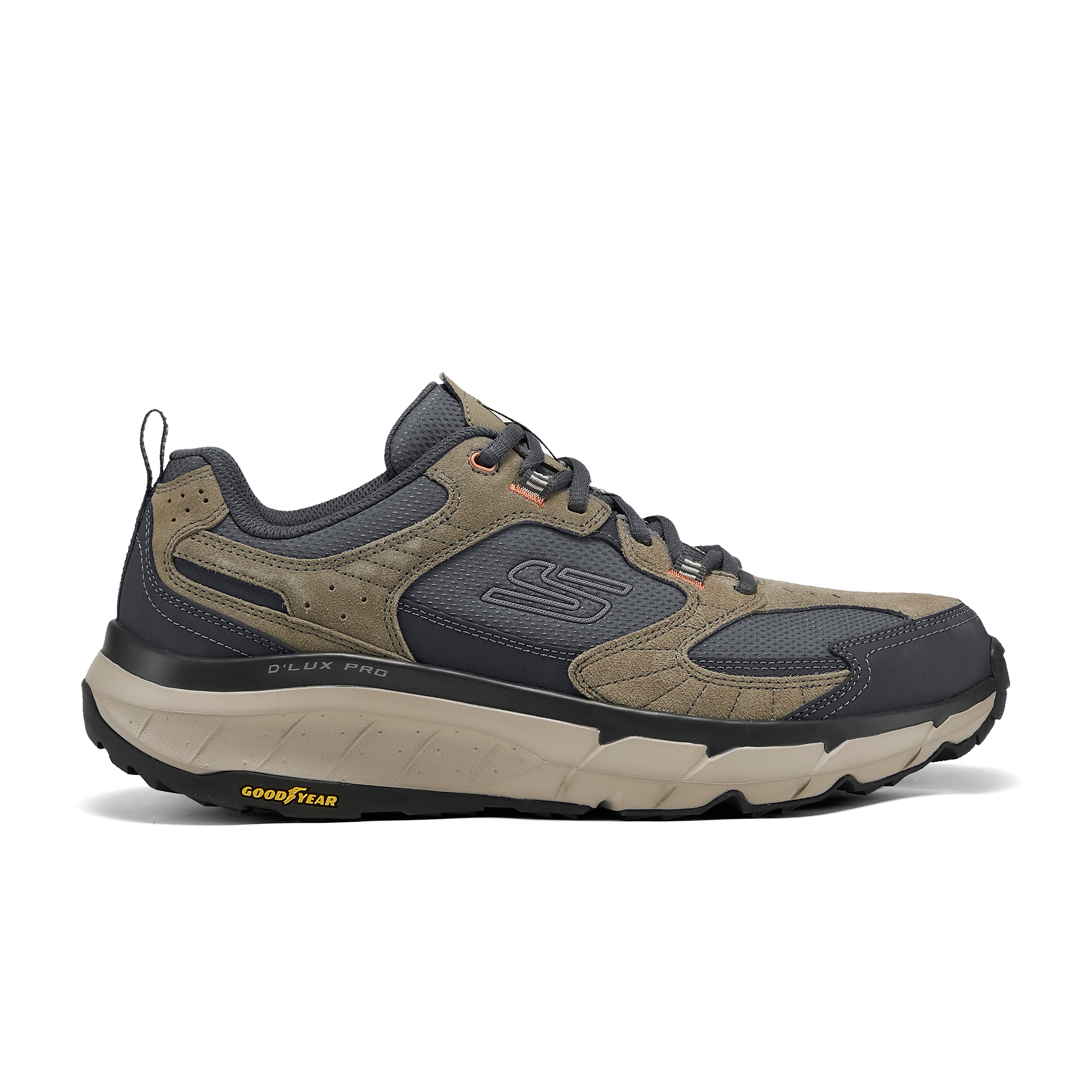Skechers D’Lux Pro Abrasion Resistant, Breathable, Lightweight Low top Outdoor Shoes Men’s Taupe