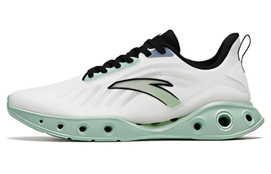 Anta Little Energy Ring Slip Resistant Abrasion Resistant Low top Running Shoes Men’s White Green