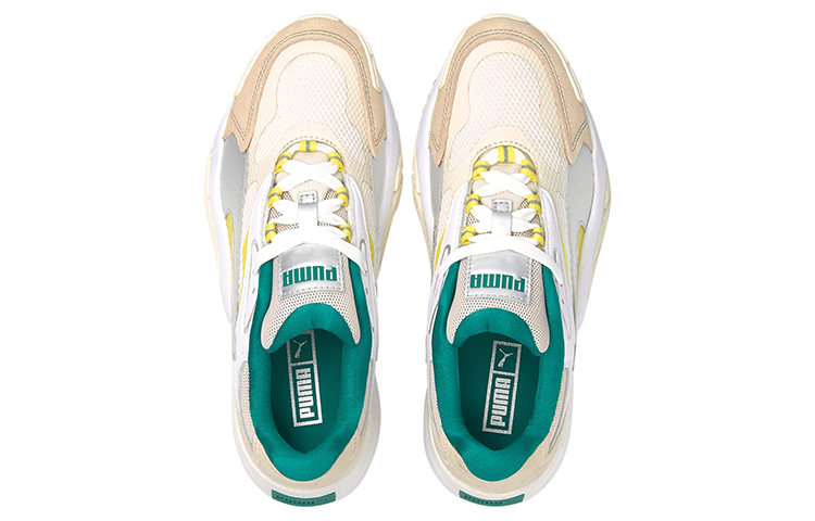 Женские кроссовки PUMA Hedra (бело-бежевые) — фото 3