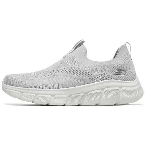 Skechers Bob's Abrasion Resistant Breathable Low top Casual Running Shoes Men's Gray
