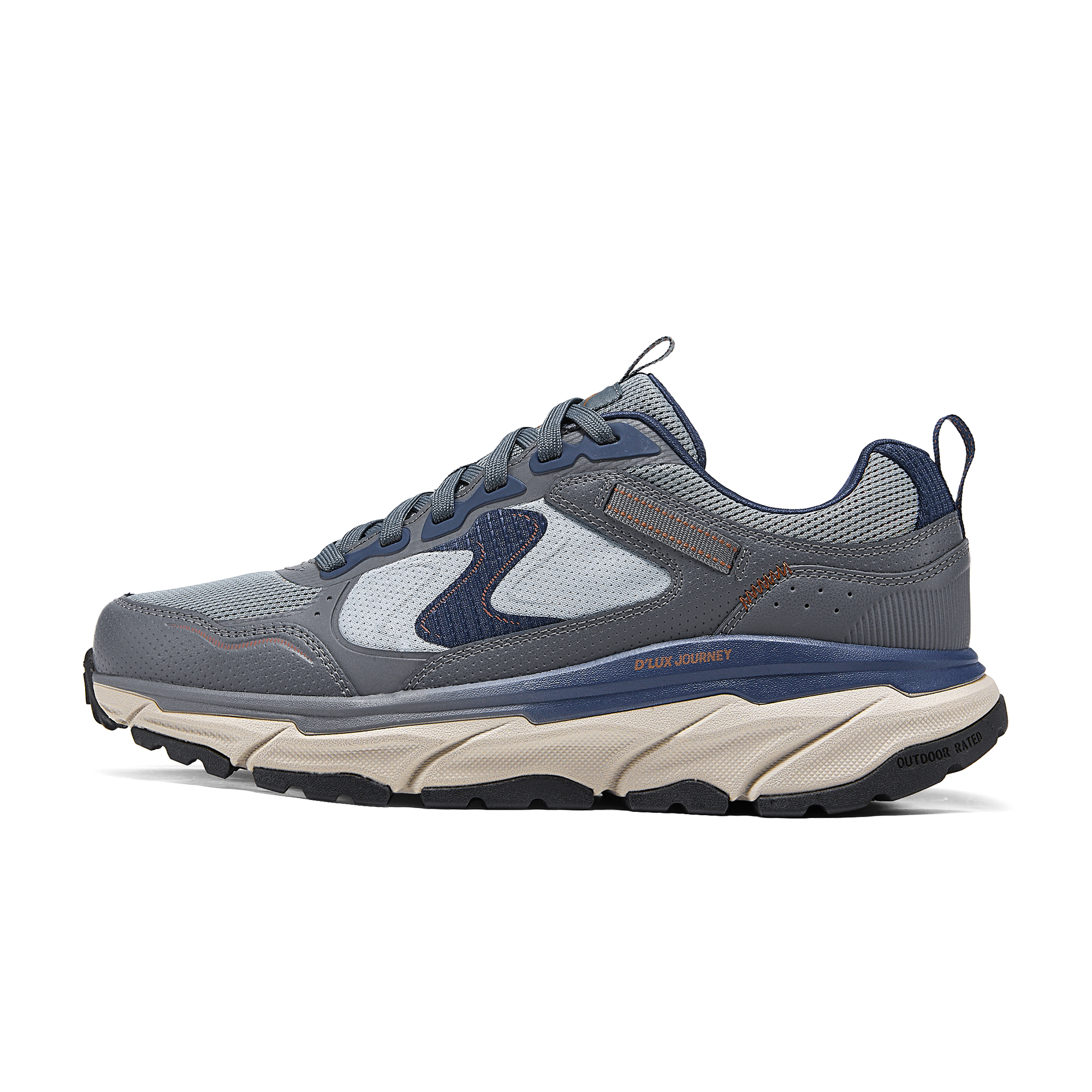 Skechers OUTDOOR MENS Comfortable Abrasion Resistant Low top Outdoor Shoes Men’s Gray