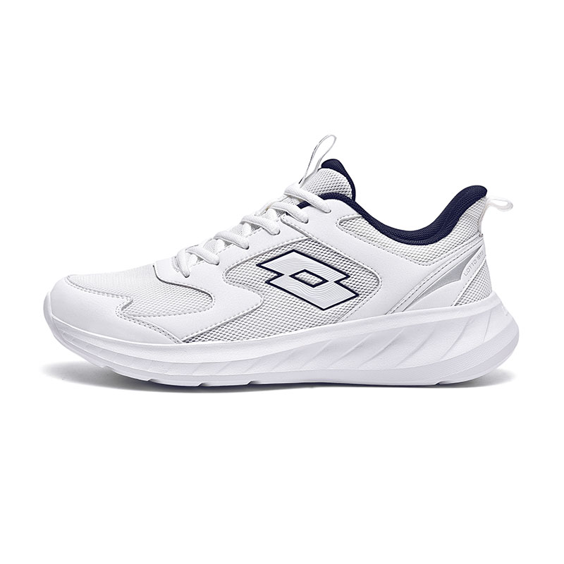 LOTTO Shock Absorbing, Non Slip, Wear Resistant, Breathable And Lightweight Low Top Running Shoes Men’s White Teal