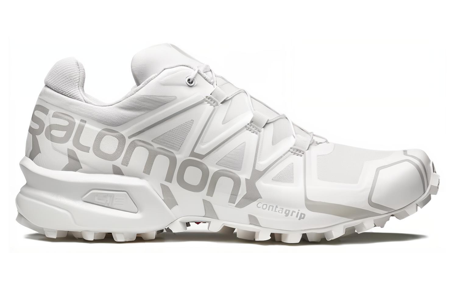 SALOMON CROSS Cushioning Low top Outdoor Shoes Unisex Silver White