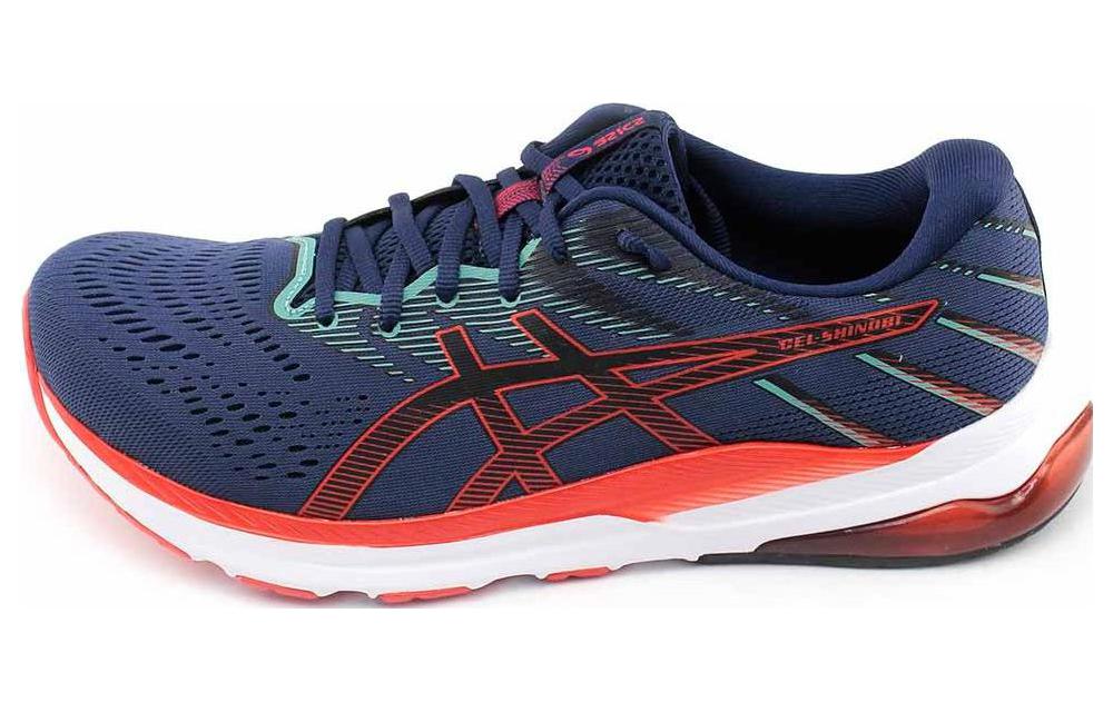 Asics GEL Shinobi GEL Shinobi Abrasion Resistant Breathable Low top Running Shoes Blue Orange