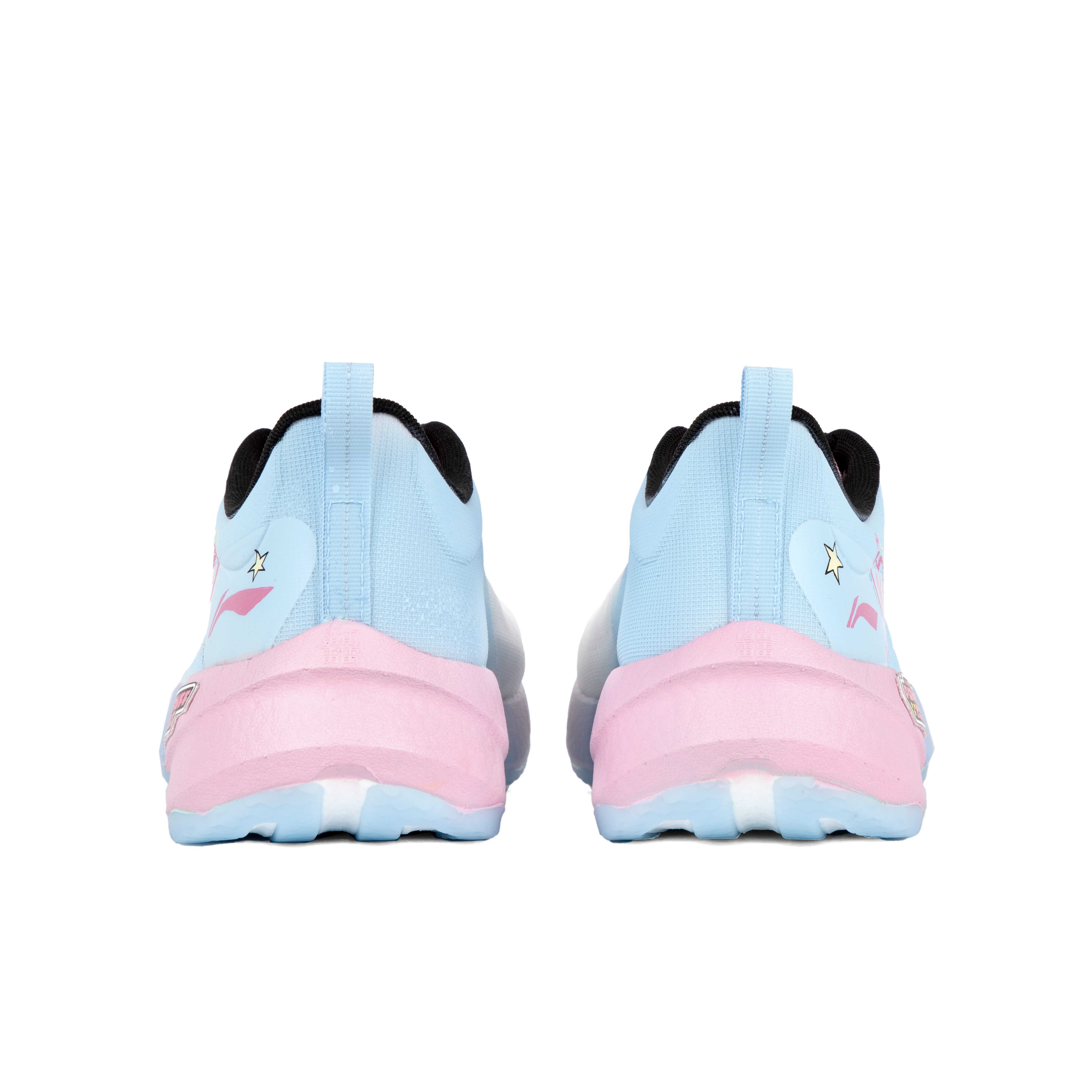 Li Ning Super Light 21 Cushioning, Wear Resistant Low top Casual Running Shoes Unisex Ice Blue Pink