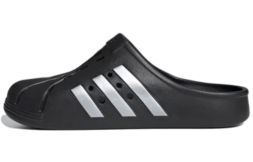 Adidas Adilette Clog 'Black Silver'