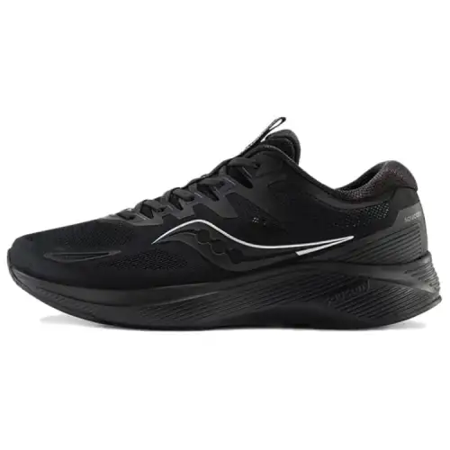 Saucony Lancer Rider 2 Cushioning Abrasion Resistant Breathable Low top Running Shoes Unisex Black