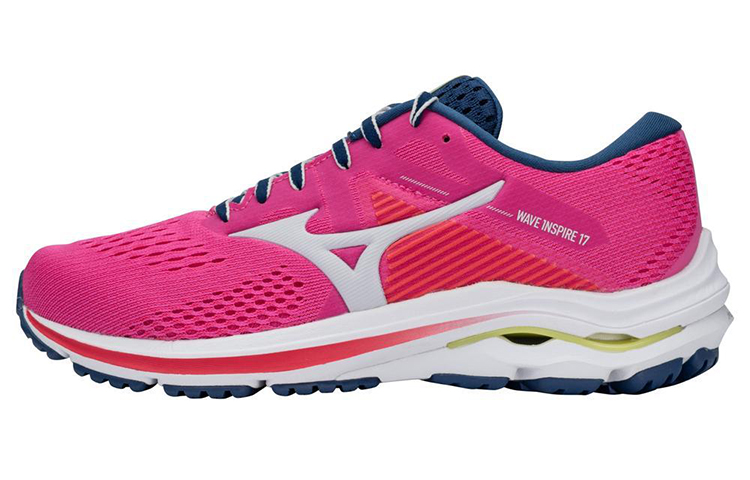 Mizuno Wave Inspire 17 Running Shoes Women's Low Top Pink/Red